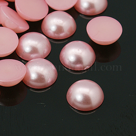 Cúpula semicubierta imitada perla cabochons acrílico OACR-H001-3L-1