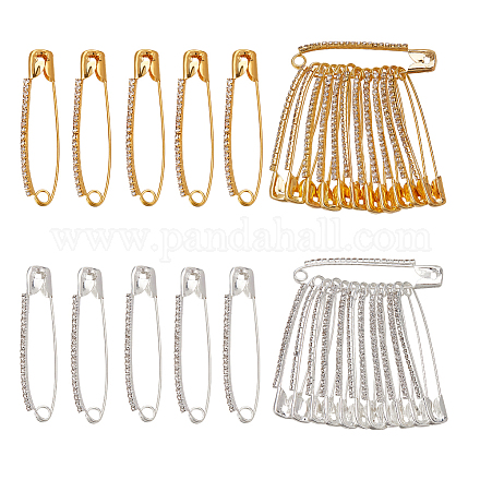 1 набор регулируемых джинсовых булавок со стразами из сплава FIND-FG0003-57-1