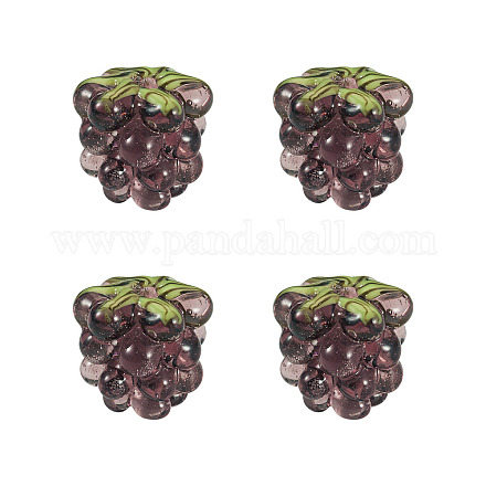 4pcs cuentas de lampwork hechas a mano LAMP-TA0002-24F-1