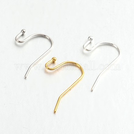Crochets laiton boucles d'oreilles pour les conceptions de boucle d'oreille KK-M142-01-RS-1