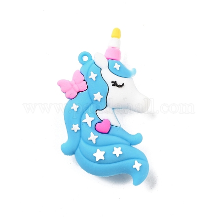 Большие подвески из непрозрачного пластика из ПВХ KY-D022-04C-1