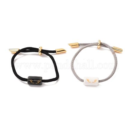 Bracelets réglables en fil de nylon BJEW-G634-02-1