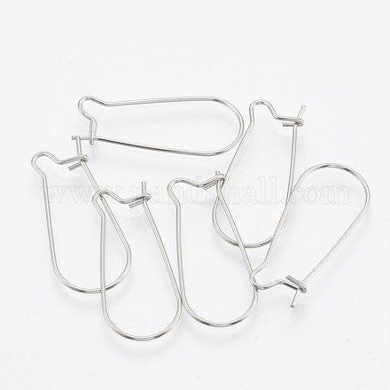 304 Stainless Steel Hoop Earrings STAS-T031-02-1