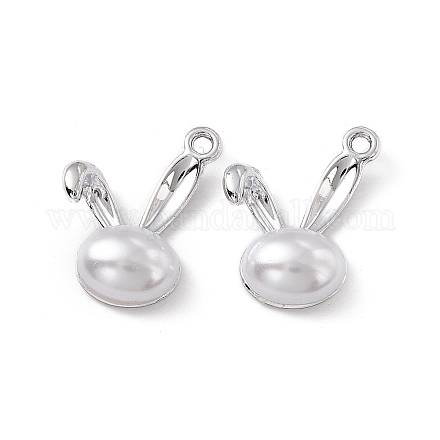 ABS Plastic Imitation Pearl Pendants PALLOY-K259-02P-1