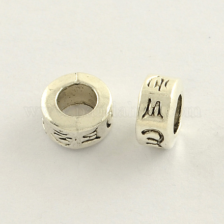 Perlas de aleación de zinc de estilo tibetano TIBEB-S037-42-1
