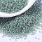 MIYUKI Delica Beads, Cylinder, Japanese Seed Beads, 11/0, (DB1484) Transparent Light Moss Green Luster, 1.3x1.6mm, Hole: 0.8mm, about 20000pcs/bag, 100g/bag