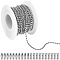 DIY 304 Stainless Steel Ball Chains Necklaces and Bracelets Making Kits, Stainless Steel Color, 2.5mm