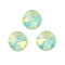Glass Cabochons, Faceted, Cone, Lawn Green, 10x5mm, 45pcs/set