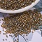 MIYUKI Delica Beads, Cylinder, Japanese Seed Beads, 11/0, (DB0981) Sparkling Lined Sand Dune Mix(Gold Beige Aqua), 1.3x1.6mm, Hole: 0.8mm, about 10000pcs/bag, 50g/bag