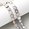 Natural Grey Botswana Agate Beads Strands, Faceted Rhombus Cut, Flat Round, 8~8.5x4.5~5mm, Hole: 1mm, about 49pcs/strand, 15.47 inch(39.3cm)