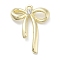 Rack Plating Alloy Pendants, Lead Free & Cadmium Free & Nickel Free, Bowknot Charms, Golden, 26x20x4mm, Hole: 1.6mm
