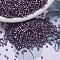 MIYUKI Delica Beads, Cylinder, Japanese Seed Beads, 11/0, (DB0695) Transparent Silver-lined Frosted Violet, 1.3x1.6mm, Hole: 0.8mm, about 20000pcs/bag, 100g/bag
