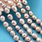 Natural Cultured Freshwater Pearl Beads Strands, Rice, Grade 5A, Thistle, 9~10mm, Hole: 0.6mm, about 35~36pcs/strand, 15.55''~15.75''(39.5~40cm)
