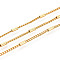 Brass Column Link Chains, Soldered, with Spool, Golden, 5x2mm, about 32.81 Feet(10m)/Roll