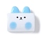 Opaque Resin Cabochons, Rabbit, Light Sky Blue, 23x24.5x10mm
