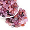 Transparent Acrylic Beads, Nuggets, Two Tone, Old Rose, 10~14.5x7~11x4.5~6mm, Hole: 1.4mm, about 1256pcs/500g