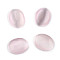 Cat Eye Cabochons, Oval, Misty Rose, 25x18x6~7mm