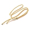 2.5MM Adjustable Braided Nylon Cords Necklace Making, with Golden Brass Finding, Light Khaki, 27.56 inch(70cm)