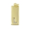 Brass Micro Pave Clear Cubic Zirconia Pendants, Real 18K Gold Plated, Rectangle, Letter L, 23.5x7.5x2mm, Hole: 3mm