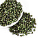 Picasso Glass Seed Beads, Bicone, Faceted, Olive Drab, 4~4.5x3.5~4mm, Hole: 1~1.2mm, about 675pcs/50g