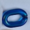 Transparent Acrylic Quick Link Connectors, AB Color Oval Links, Midnight Blue, 19x14mm