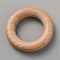 Unfinished Natural Wood Linking Rings, Macrame Wooden Rings, BurlyWood, 50x10mm, Inner Diameter: 29mm