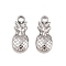 304 Stainless Steel Charms, Pineapple, Stainless Steel Color, 12x5x2mm, Hole: 1.4mm