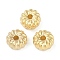 CCB Plastic Beads, Flower, Golden, 8.5x4mm, Hole: 2mm