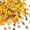 Glass Beads, Faceted, Rondelle, Yellow, 4.5x3~4mm, Hole: 1mm, 500pcs/set