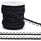22.5 Yards Nylon Elastic Ribbons with Loops, Children's Costume Accessories, Black, 1/2 inch(12mm)