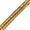 Electroplated Non-magnetic Synthetic Hematite Beads Strands, Square, 2-Hole, Golden Plated, 5x5x2mm, Hole: 0.8mm, about 74pcs/strand, 15.75 inch(40cm)