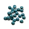 Synthetic Turquoise Dyed Cabochons, Half Round, Dark Turquoise, 3x2mm