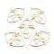 Alloy Pendants, Long-Lasting Plated, Face, Golden, 42x31x2.5mm, Hole: 2x2.5mm