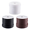 30M 3 Colors Hollow Pipe PVC Tubular Synthetic Rubber Cord, Wrapped Around White Plastic Spool, Mixed Color, 2mm, Hole: 1mm, 10m/color