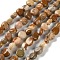 Natural Picture Jasper Beads Strands, Nuggets, Tumbled Stone, 4.5~11.5x3~7x3.5~6mm, Hole: 1~1.2mm, about 48~68pcs/strand, 15.35~15.94''(39~40.5cm)
