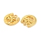 Alloy Pendants, Horseshoes with Clover Charms, Golden, 16x15x2mm, Hole: 2mm