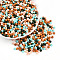 Baking Paint Glass Seed Beads, Round, Mixed Color, 4~4.5x3~4mm, Hole: 0.9~1.2mm, about 4500~6250pcs/pound