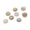 Natural Grey Agate Gemstone Cabochons, Half Round, 18x6.5mm