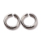 201 Stainless Steel Clip-on Earrings, Hypoallergenic Earrings, Ring, Stainless Steel Color, 15x2.5mm