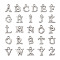 Alloy Rhinestone Charms, Alphabet, Letter A~Z, Crystal, Platinum, 12.5~13.5x5.5~12x2.5mm, Hole: 1.4mm, 26pcs/set