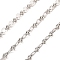 Non-Tarnish 304 Stainless Steel Oval Link Chains, Soldered, Stainless Steel Color, 6.5x3.5x1mm, about 25m/roll