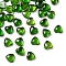 Natural Grade AA Green Diopside Cabochons, Heart, 4x4x2mm