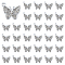 60Pcs Alloy Pendants, with Crystal Rhinestone, Cadmium Free & Lead Free, Butterfly, Platinum, 19.5x16.5x2.5mm, Hole: 1.6mm