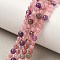 Natural Auralite Beads Strands, Round, 4~5mm, Hole: 0.6mm, about 96~97pcs/strand, 15.16''~15.28''(38.5~38.8cm)
