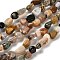 Natural Ocean Jasper Beads Strands, Nuggets, Tumbled Stone, 7~13x4.5~10x4.5~10mm, Hole: 1.2mm, about 44~46pcs/strand, 15.08~16.14 inch(38.3~41cm)