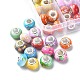 60 Stück 10 Farben undurchsichtige europäische Perlen aus Harz RPDL-YW0001-03-4