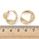 Латунные серьги обруча EJEW-D320-08G-5