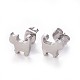 304 Stainless Steel Stud Earrings X-EJEW-F227-06P-1