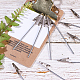 Pandahall 150 paquete de alambre de acero pinza de cocodrilo pinza de cocodrilo de cola larga clip de hierro broche soporte de foto titular de la nota clip para hobby modelado diy tarjeta foto memo AJEW-PH0017-61-4