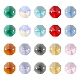 100 pièces 10 couleurs connecteurs de liens en verre galvanoplastie EGLA-LS0001-07-2
